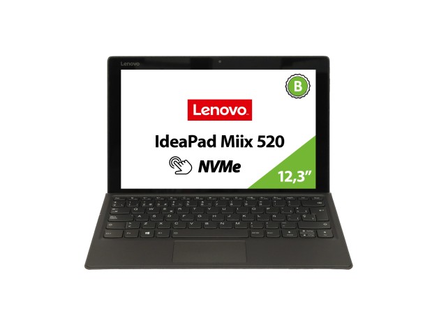 LENOVO MIIX 520-12IKB OUTLET | Core i5-8250U 1.60 GHz | 256 GB NVMe SSD 8 GB DDR4 | 12.3" Intel HD 620 | teclado ESPAÑOL