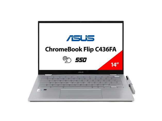 ASUS Chromebook Flip C436FA TÁCTIL | Core i3 de 10ª Gen | 256GB M.2 SSD 8GB LPDDR3 | 14" teclado ESPAÑOL