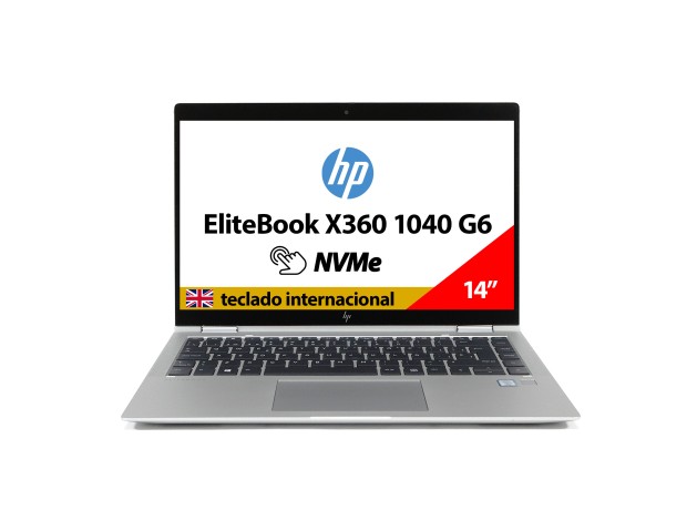 HP ELITEBOOK X360 1040 G6 TÁCTIL Core i7-8665U 1.90 GHz 512 GB NVMe SSD 16 GB DDR4 SODIMM 14" Intel HD Graphics UHD 620 tecl